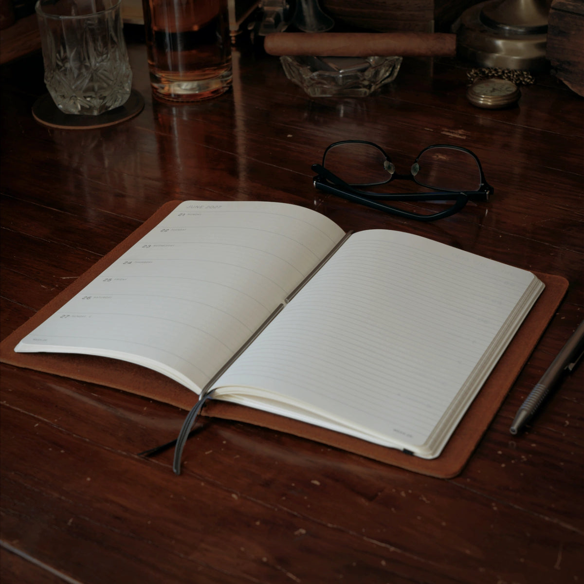 Stationery Cut - Refillable Leather Cover