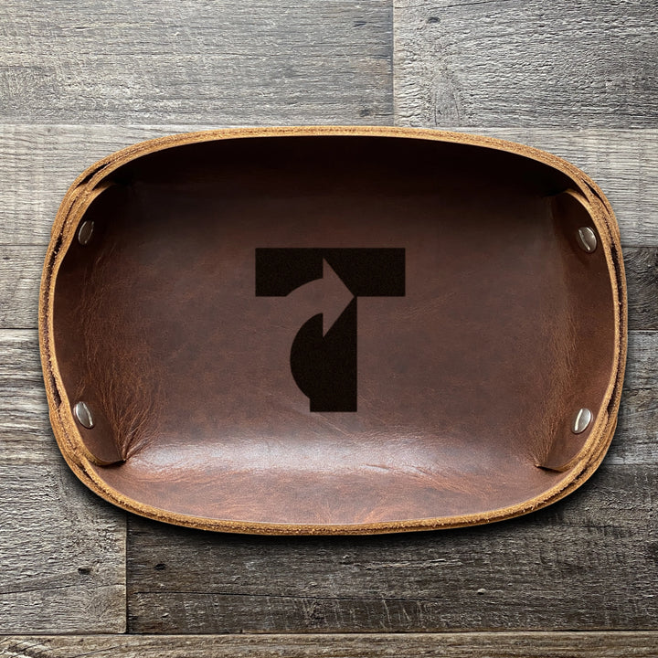 Custom Order - Tim M - Leather Key Valet Tray 20250811