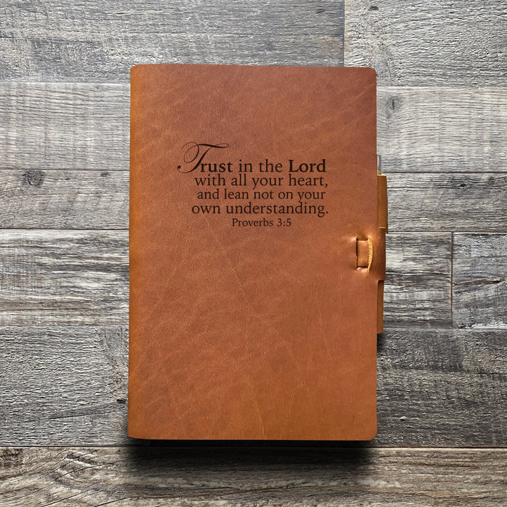 Trust in the Lord - Pre-Engraved - Refillable Leather Journals