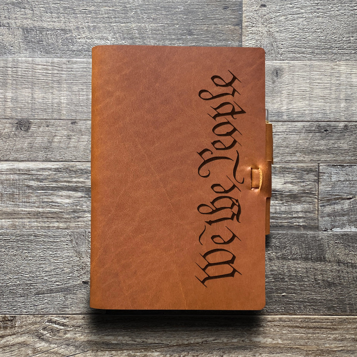 We The People - Engraving Design - Refillable Leather Journals