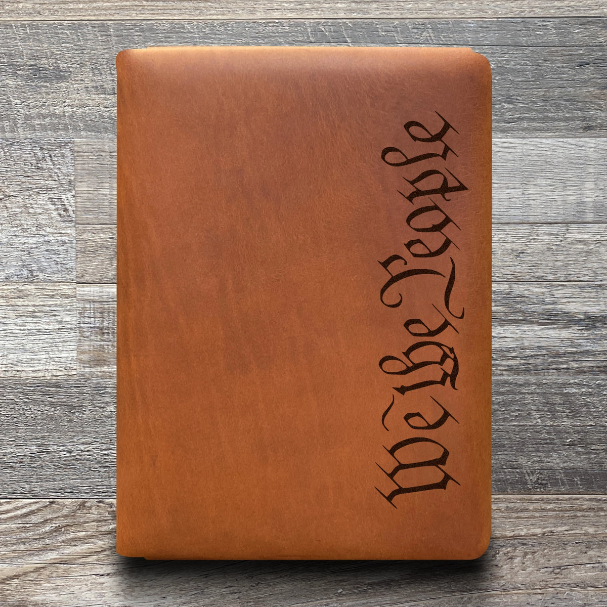 We The People - Engraving Designd - Refillable Leather Folios