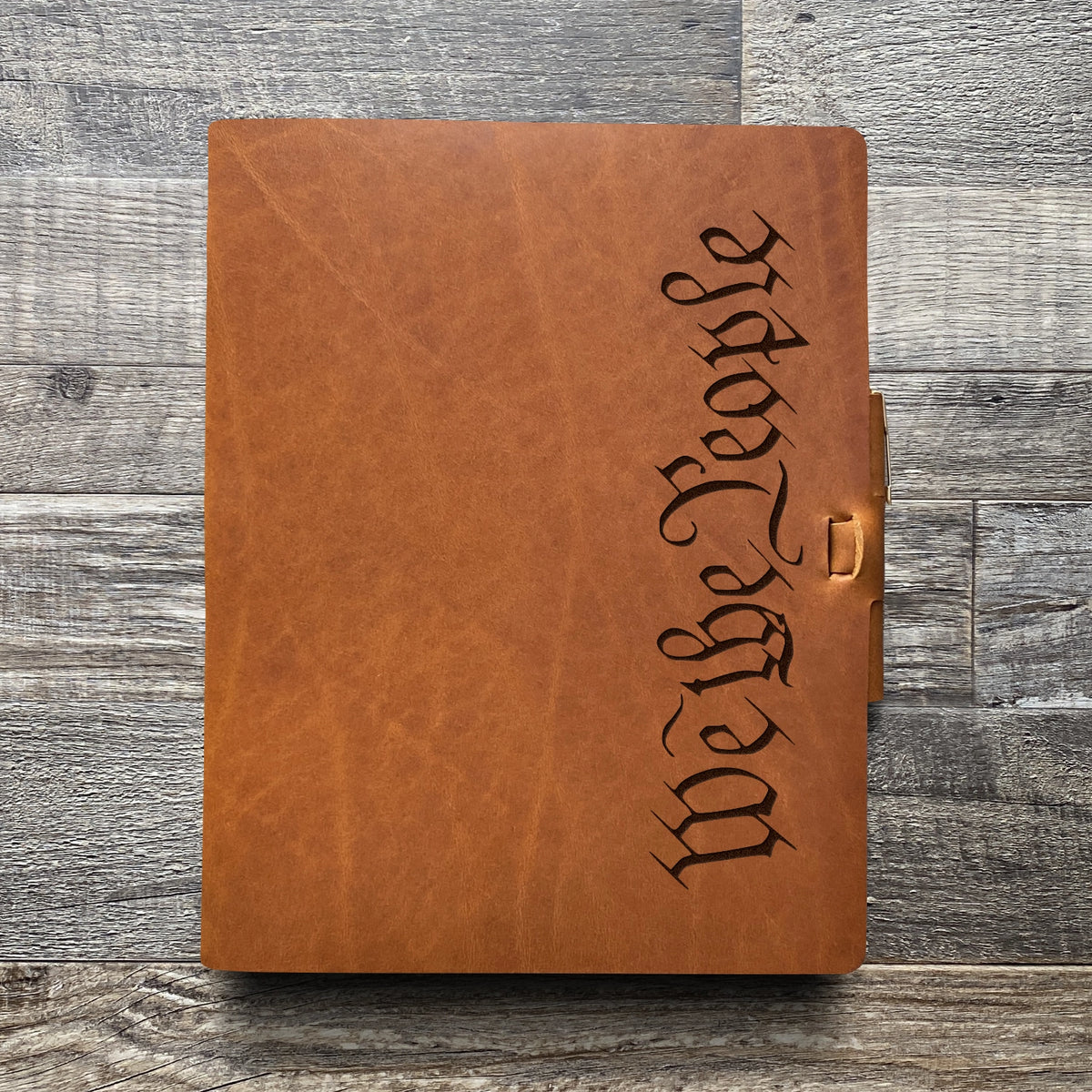 We The People - Engraving Design - Refillable Leather Journals