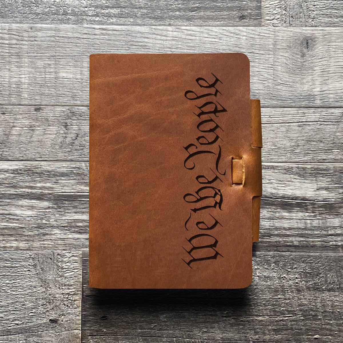 We The People - Engraving Design - Refillable Leather Journals