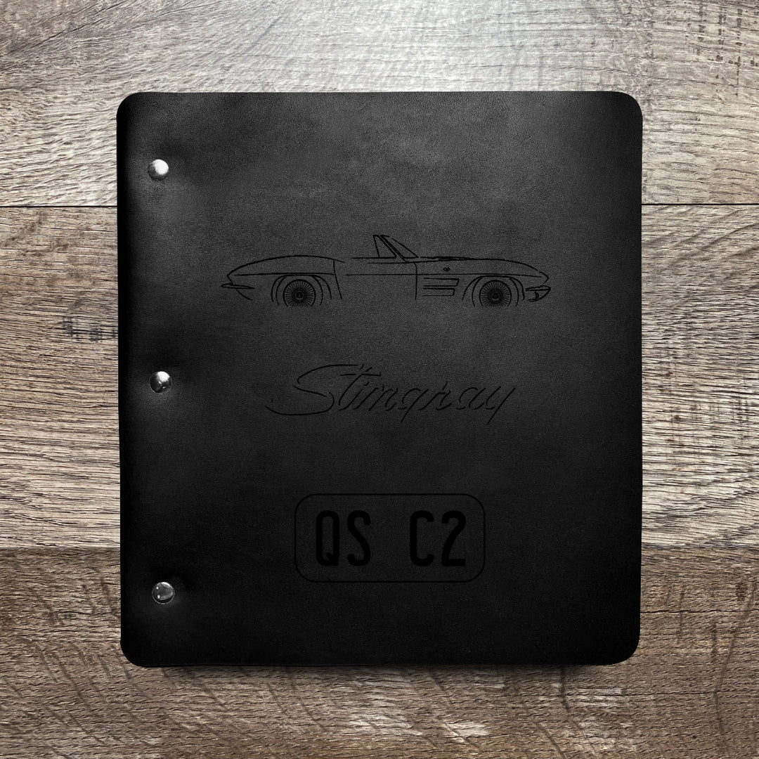 Custom Order - Ed N - Wide Cut - Refillable Leather Binder 20250825