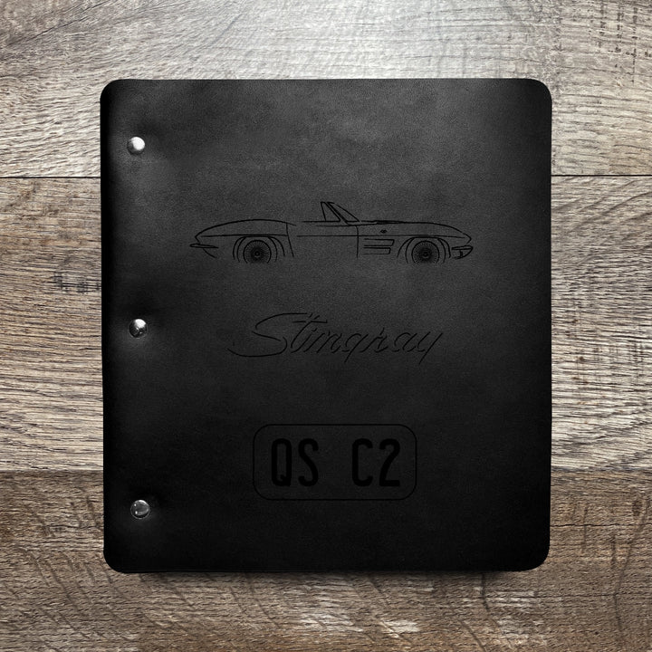 Custom Order - Ed N - Wide Cut - Refillable Leather Binder 20250825
