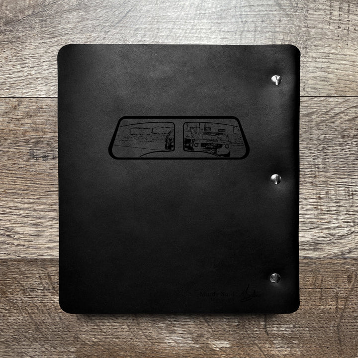 Custom Order - Ed N - Wide Cut - Refillable Leather Binder 20250825