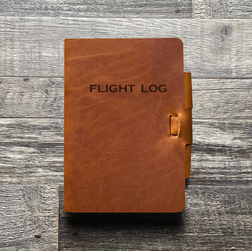 Flight Log - Mini Cut - Refillable Leather Journal