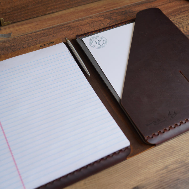 Left-Handed - Executive Cut - Refillable Leather Folio