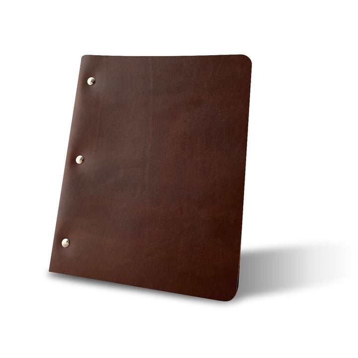 Custom Order - Dwight L - Slim Cut - Refillable Leather Binder 20250425