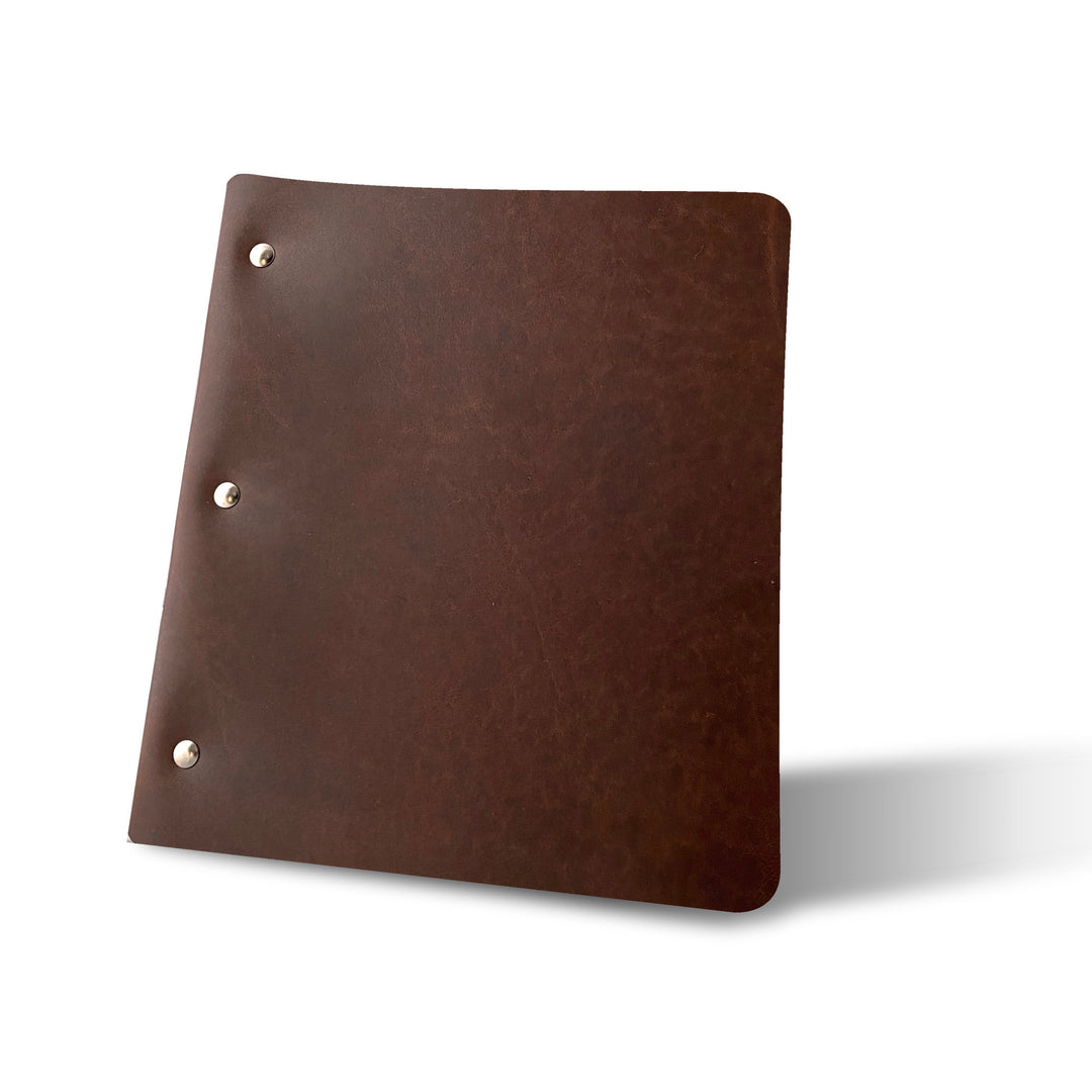 Wide Cut - Refillable Leather Binder