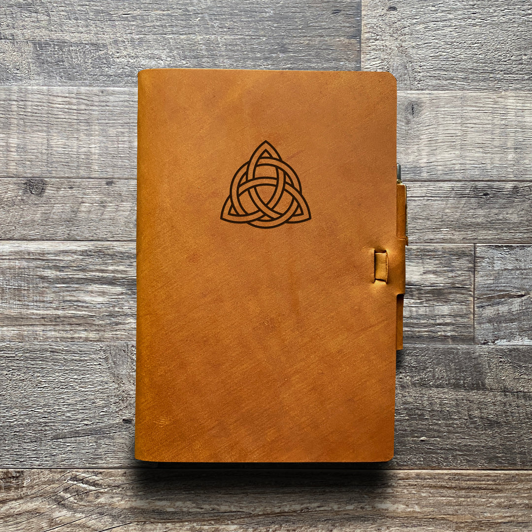 Celtic Knot - Pre-Engraved - Refillable Leather Journals