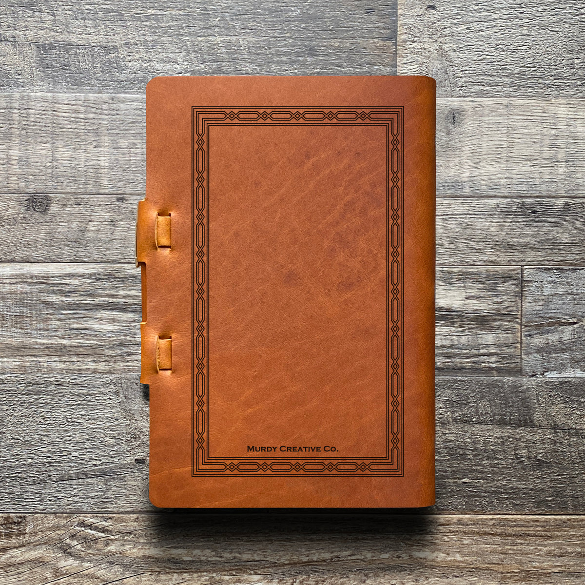 Classic Weave - Engraving Design - Refillable Leather Journals