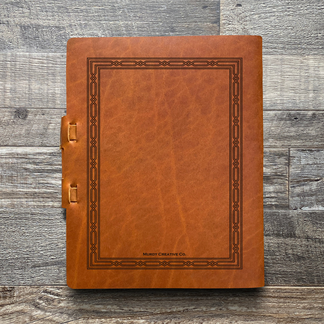 Classic Weave - Pre-Engraved - Refillable Leather Journals