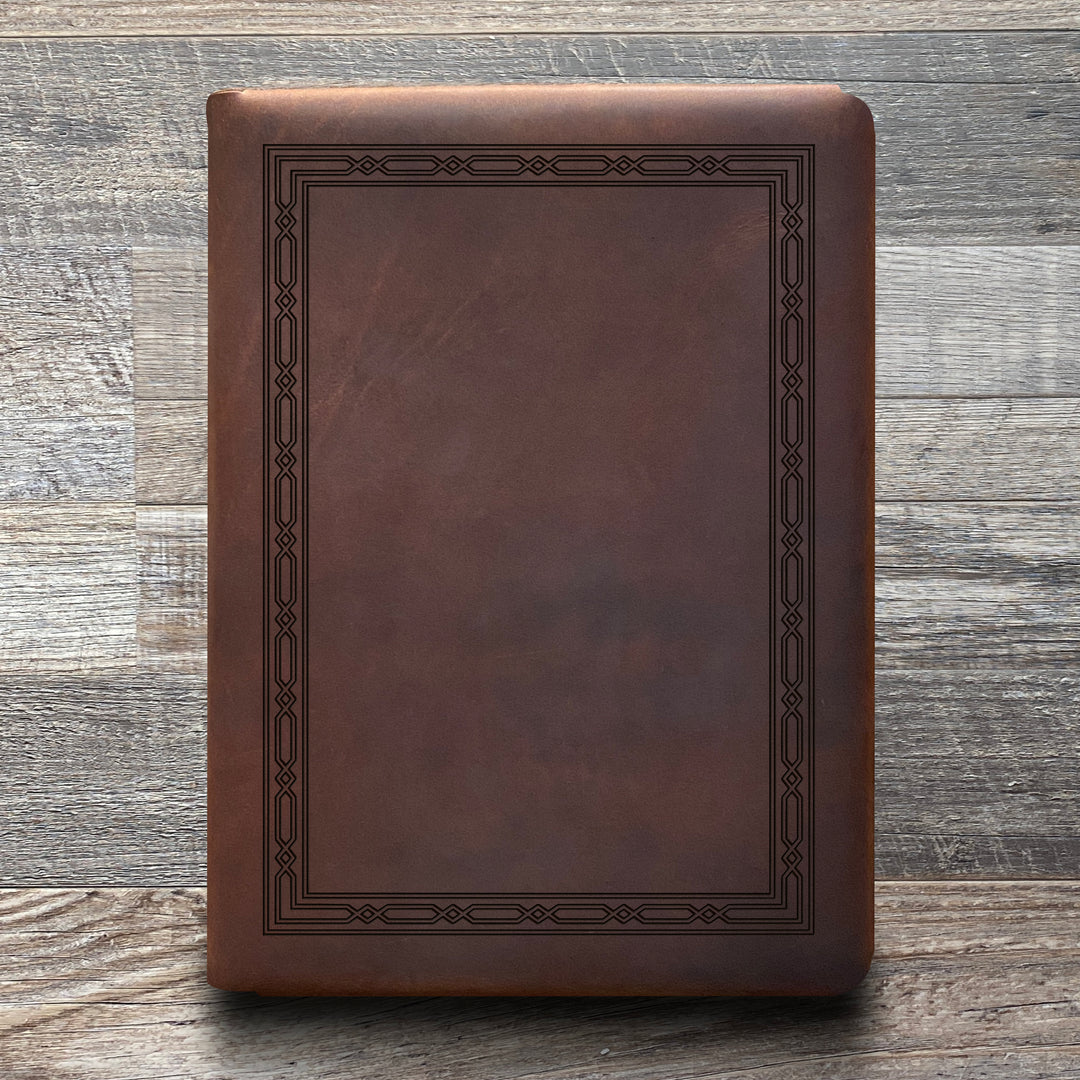 Classic Weave - Pre-Engraved - Refillable Leather Folios