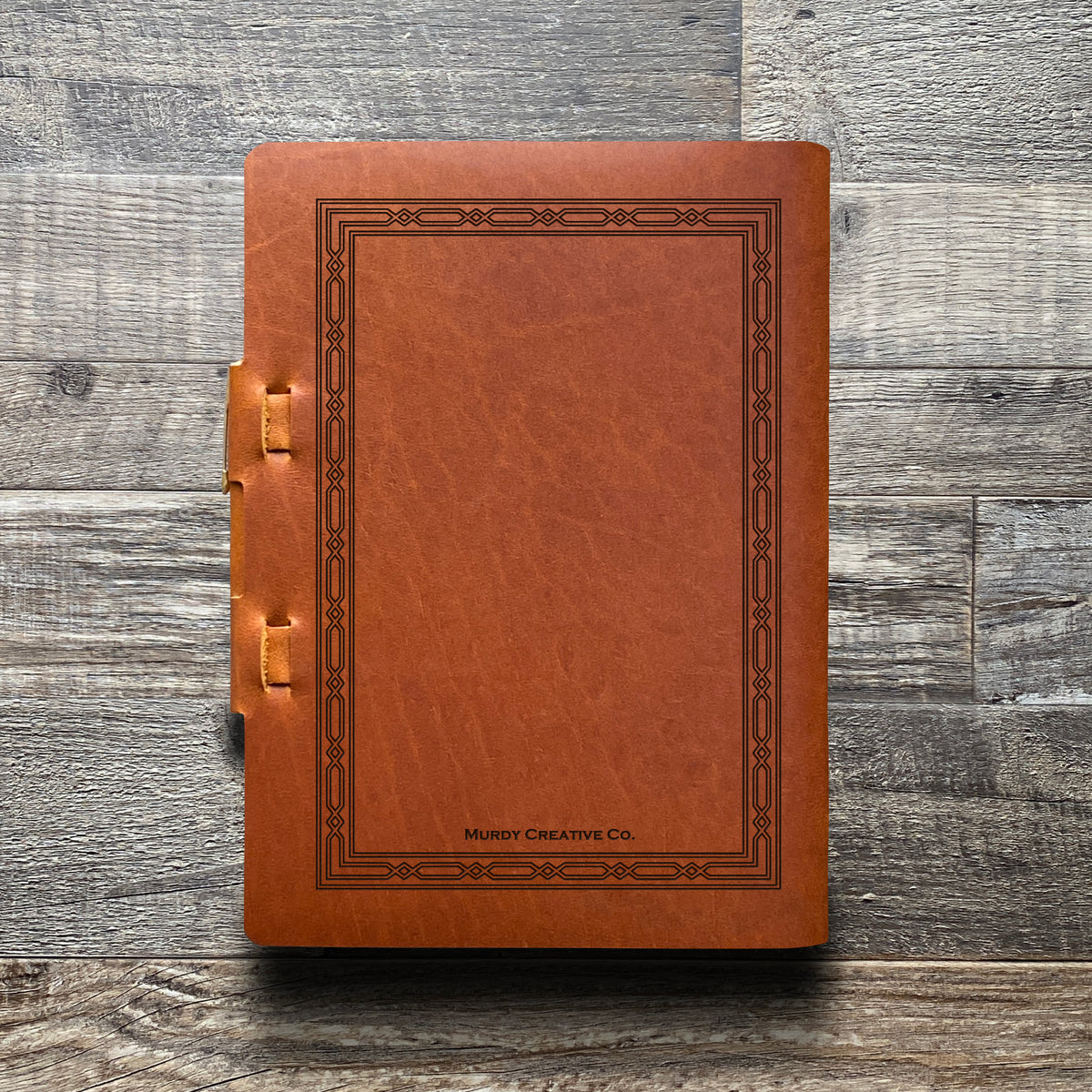 Classic Weave - Engraving Design - Refillable Leather Journals