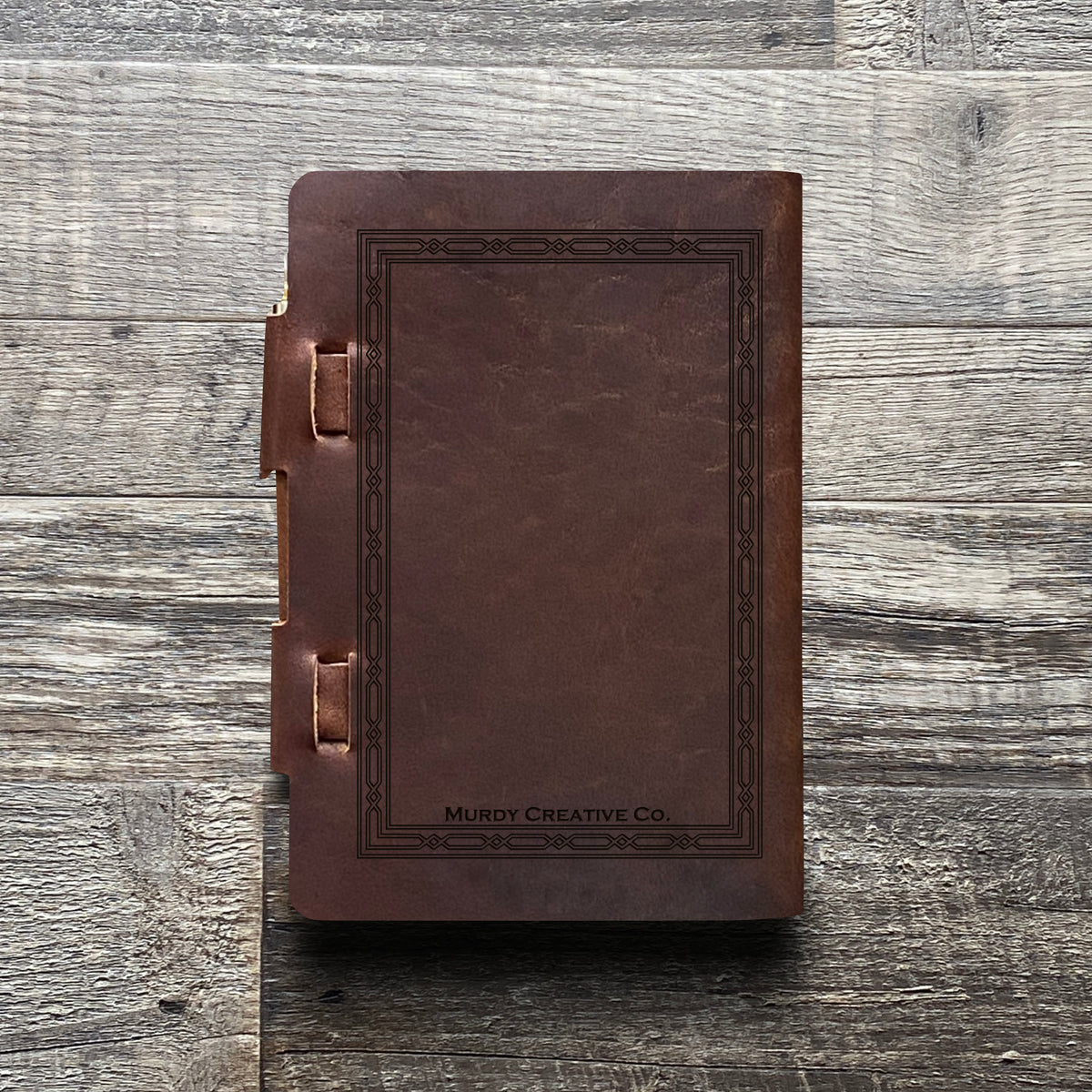 Classic Weave - Engraving Design - Refillable Leather Journals