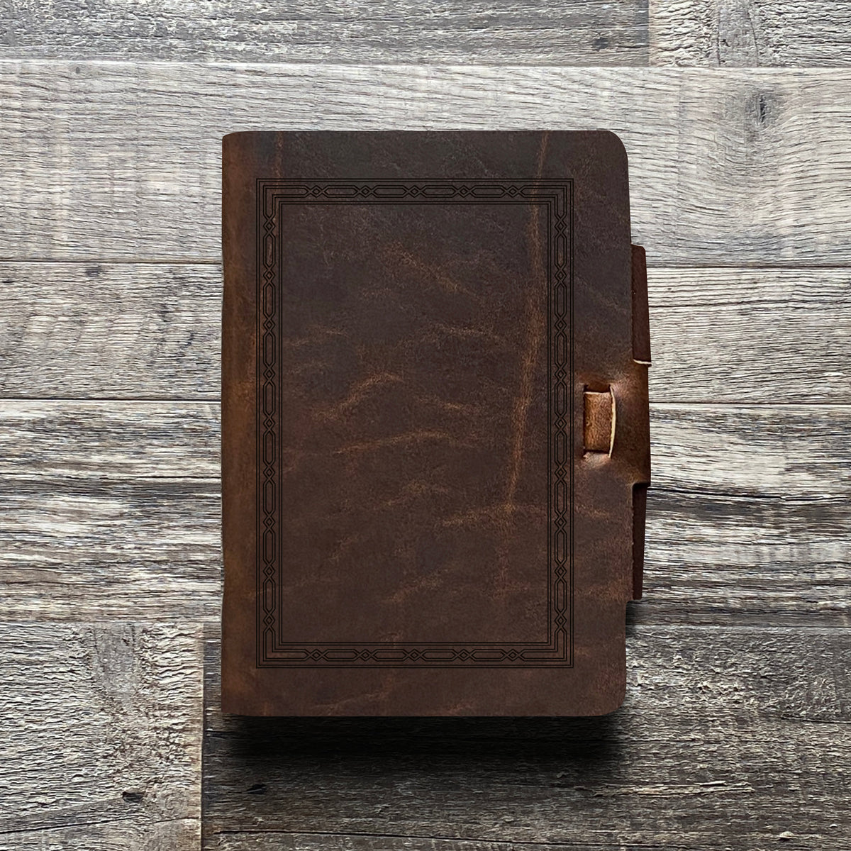 Classic Weave - Engraving Design - Refillable Leather Journals