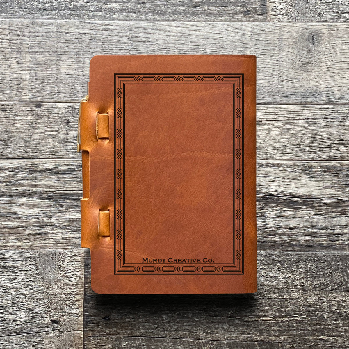 Classic Weave - Engraving Design - Refillable Leather Journals