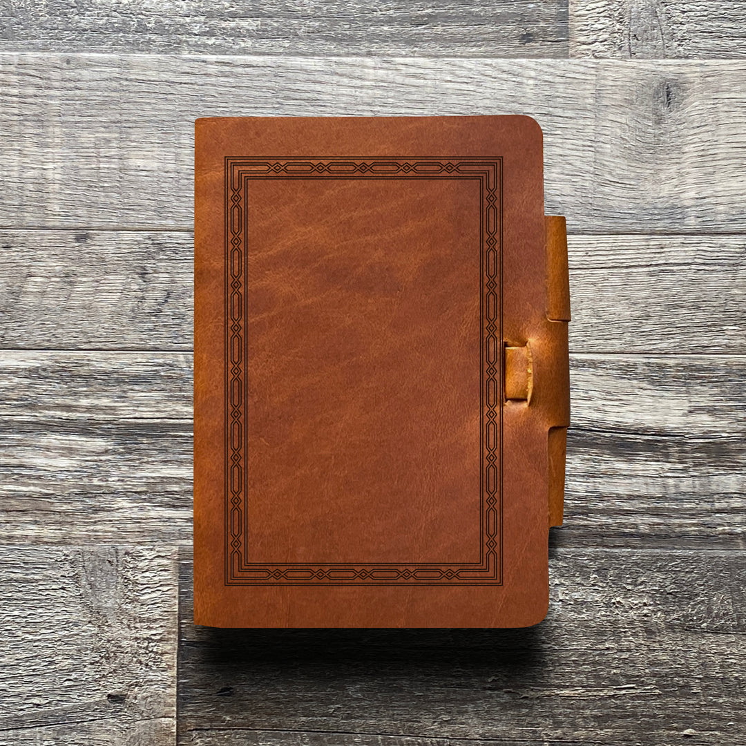 Classic Weave - Pre-Engraved - Refillable Leather Journals
