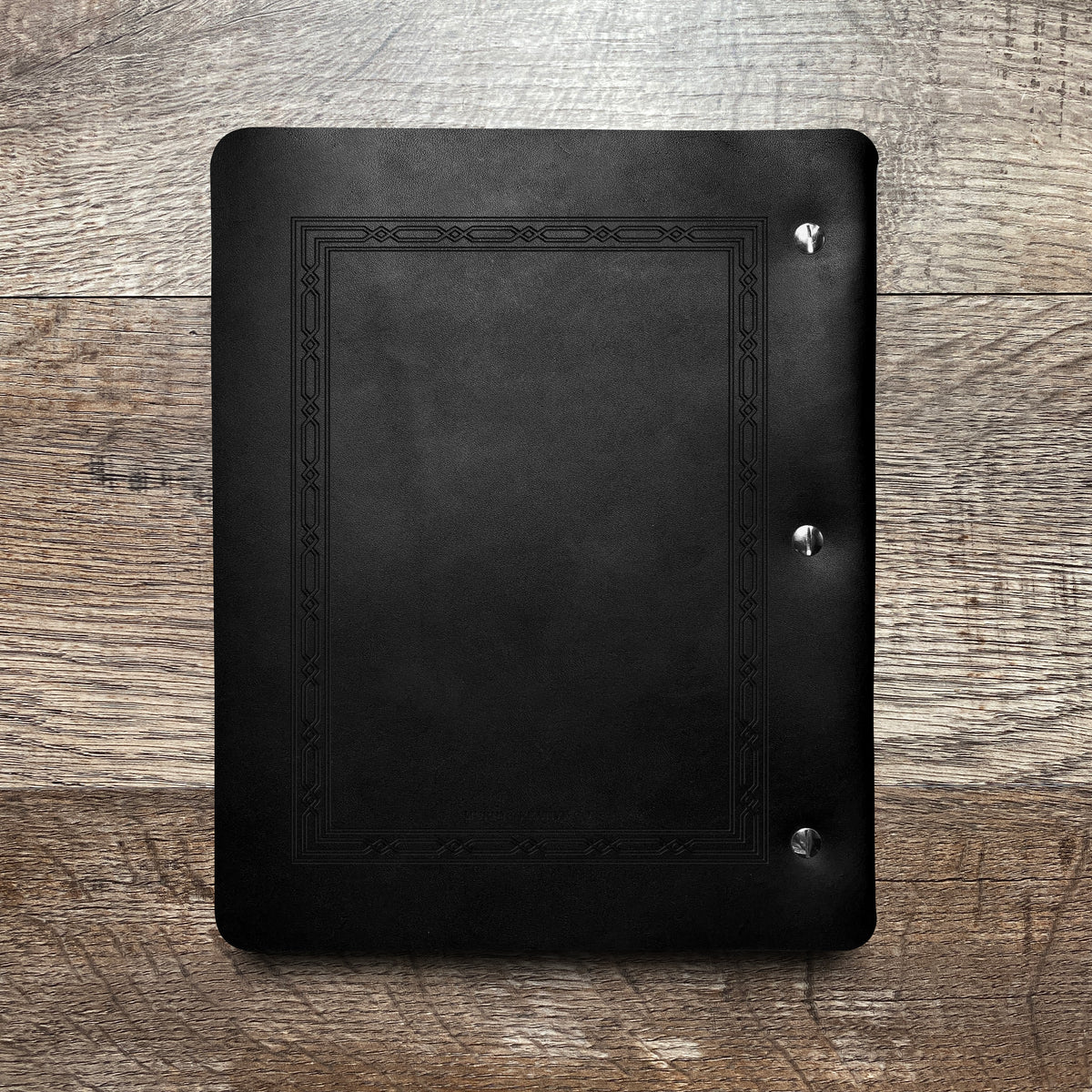 Classic Weave - Engraving Design - Refillable Leather Binders