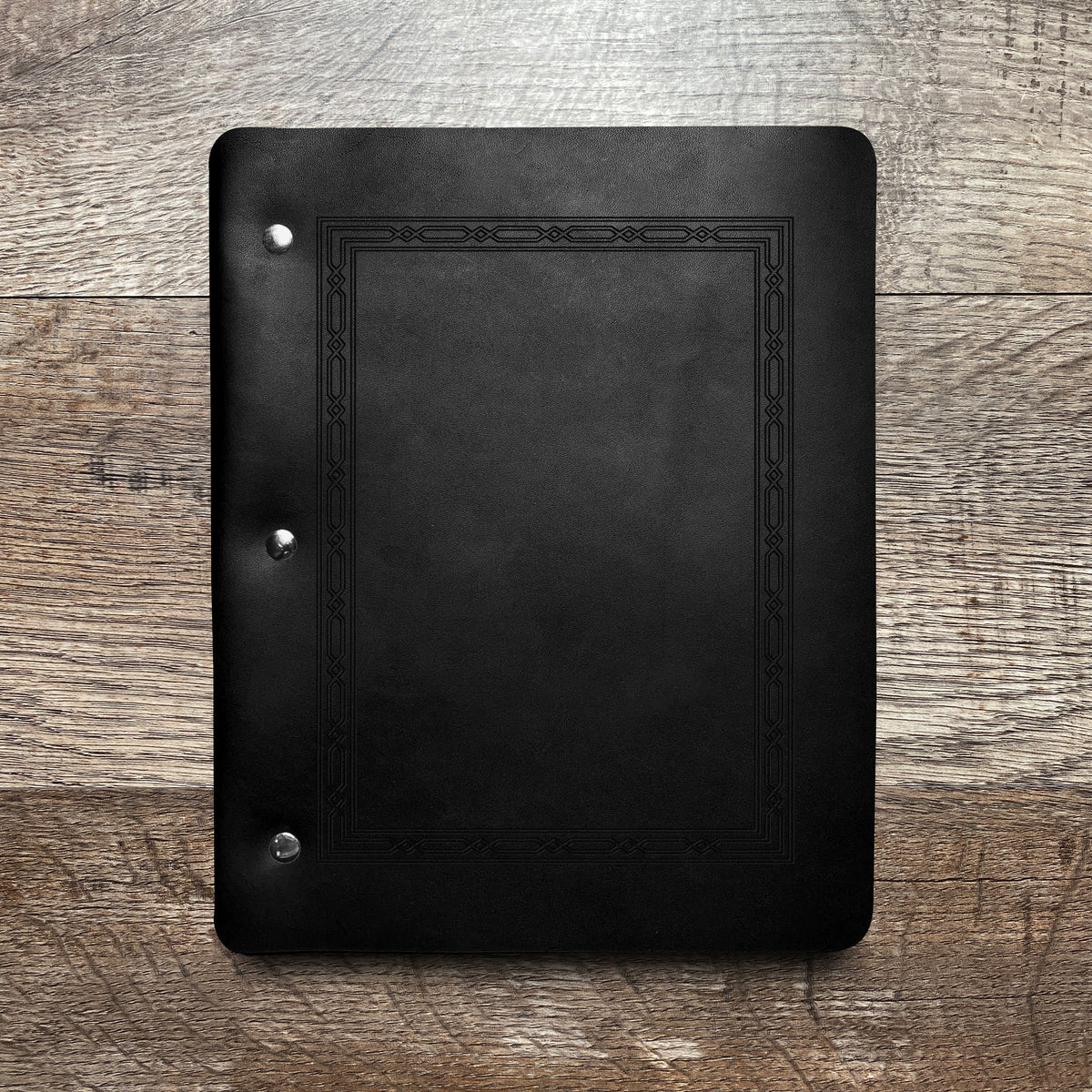 Classic Weave - Engraving Design - Refillable Leather Binders
