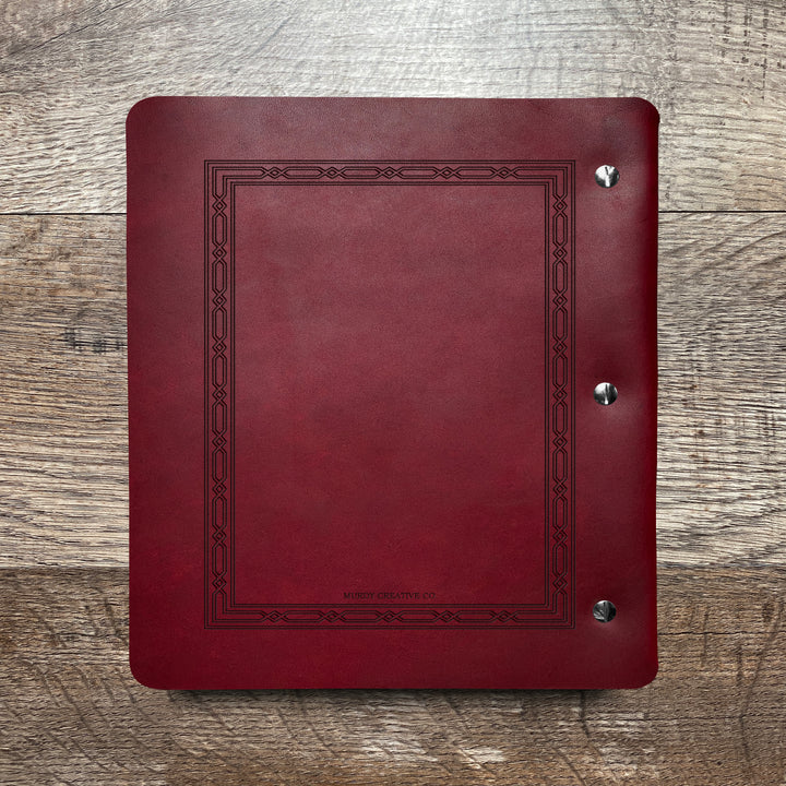 Classic Weave - Pre-Engraved - Refillable Leather Binders