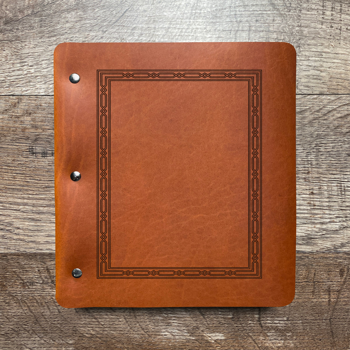 Classic Weave - Engraving Design - Refillable Leather Binders