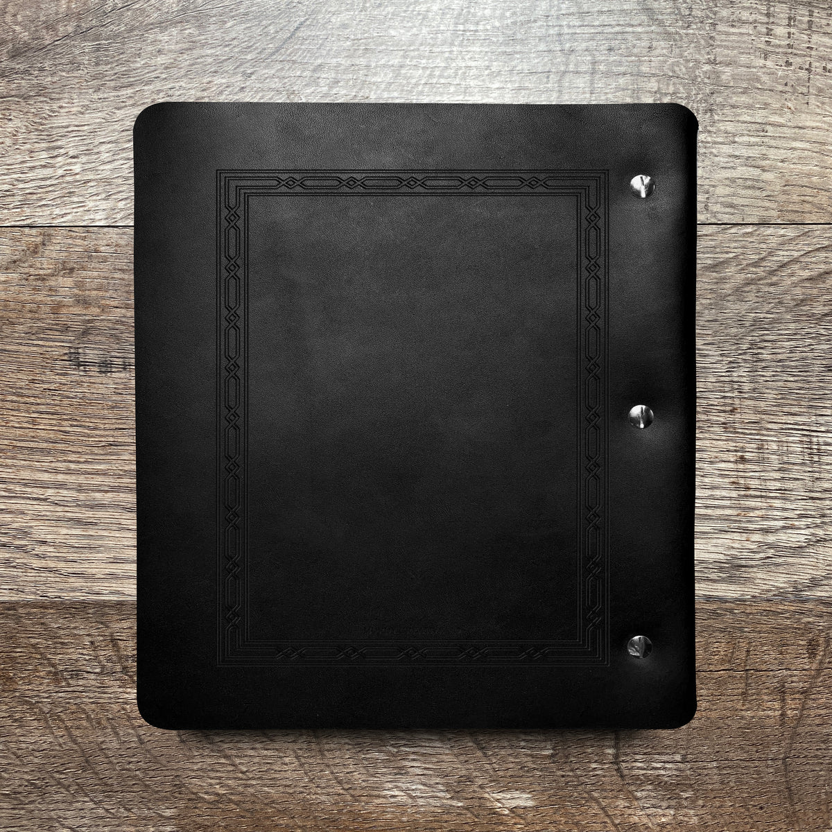 Classic Weave - Engraving Design - Refillable Leather Binders