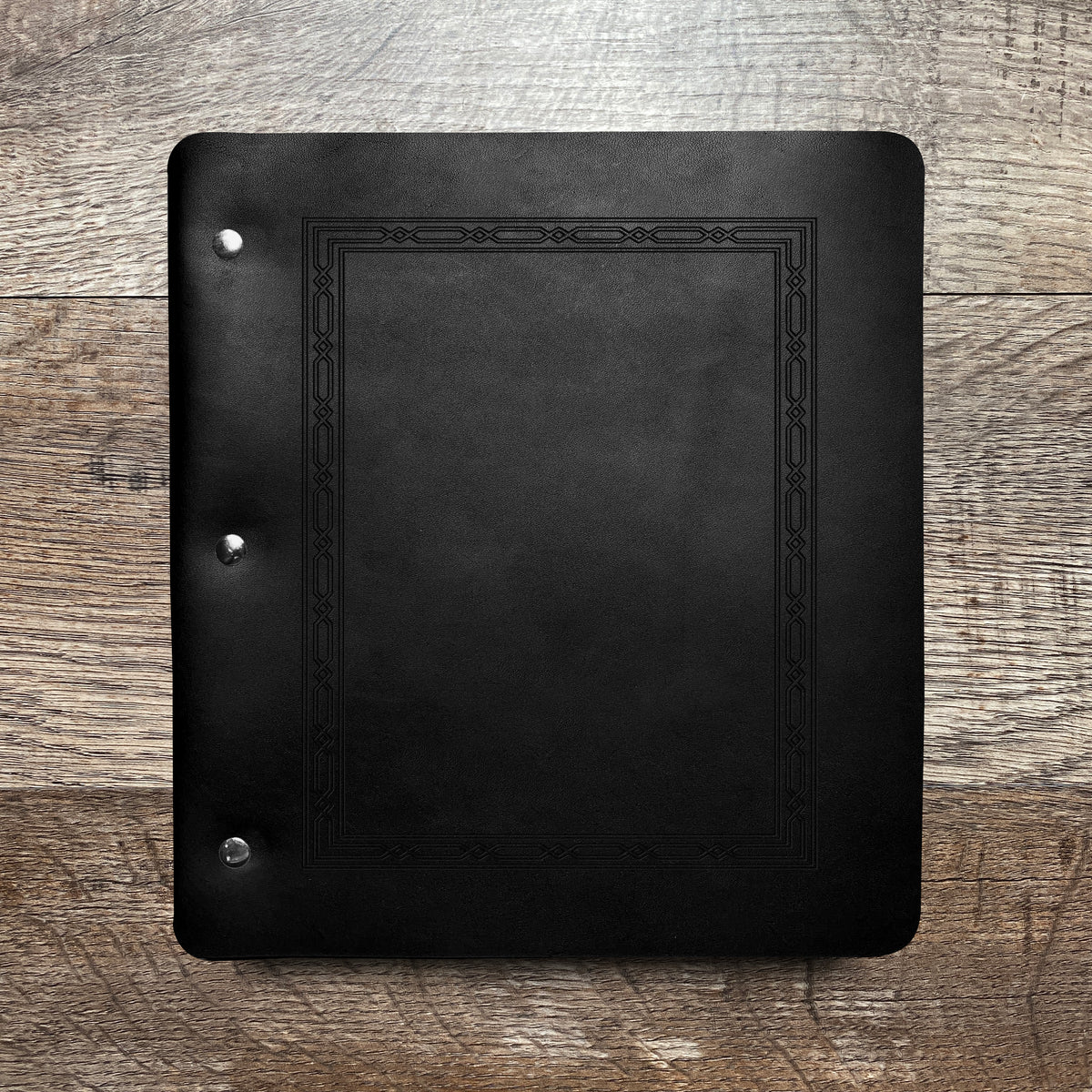 Classic Weave - Engraving Design - Refillable Leather Binders
