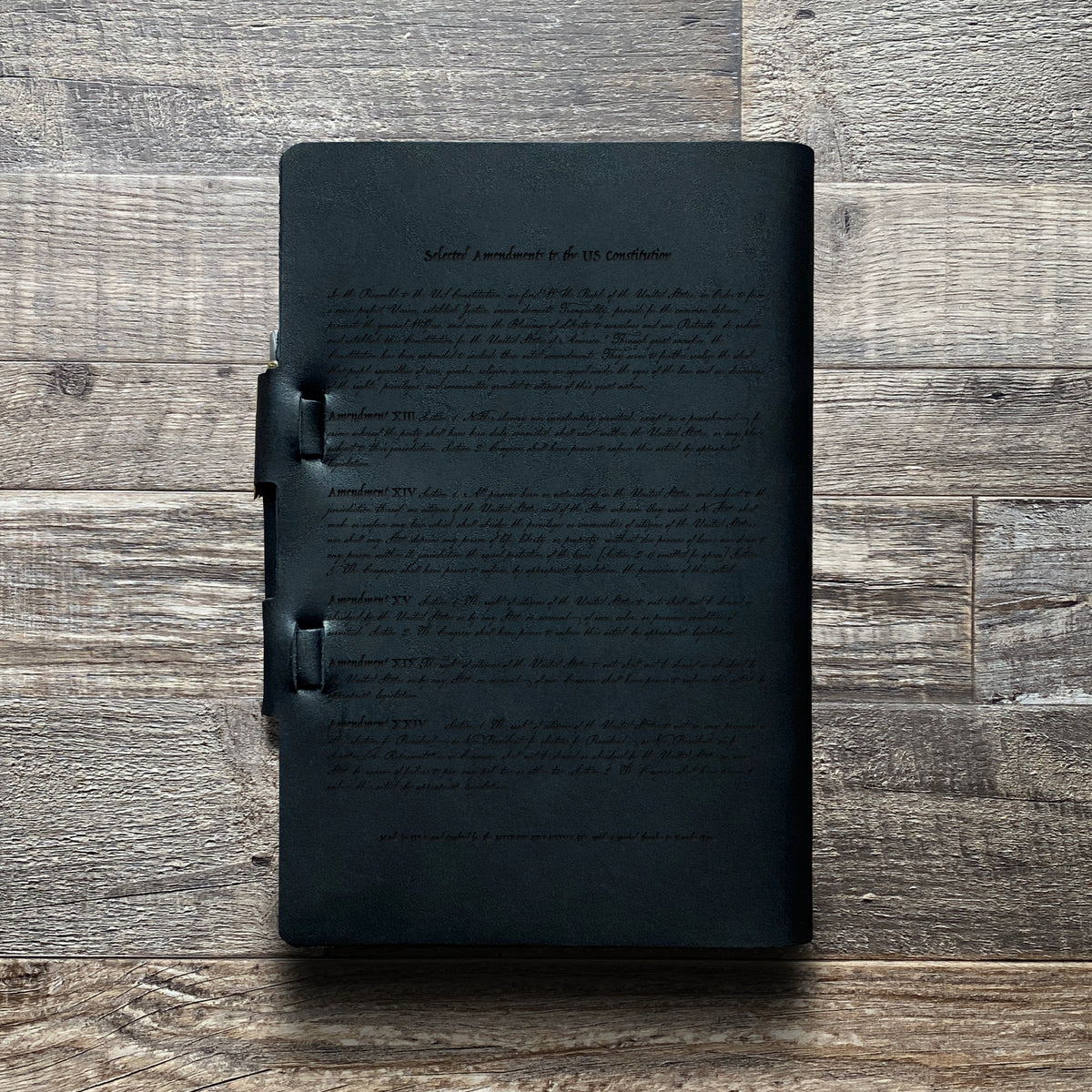 Constitution - Engraving Design - Refillable Leather Journals