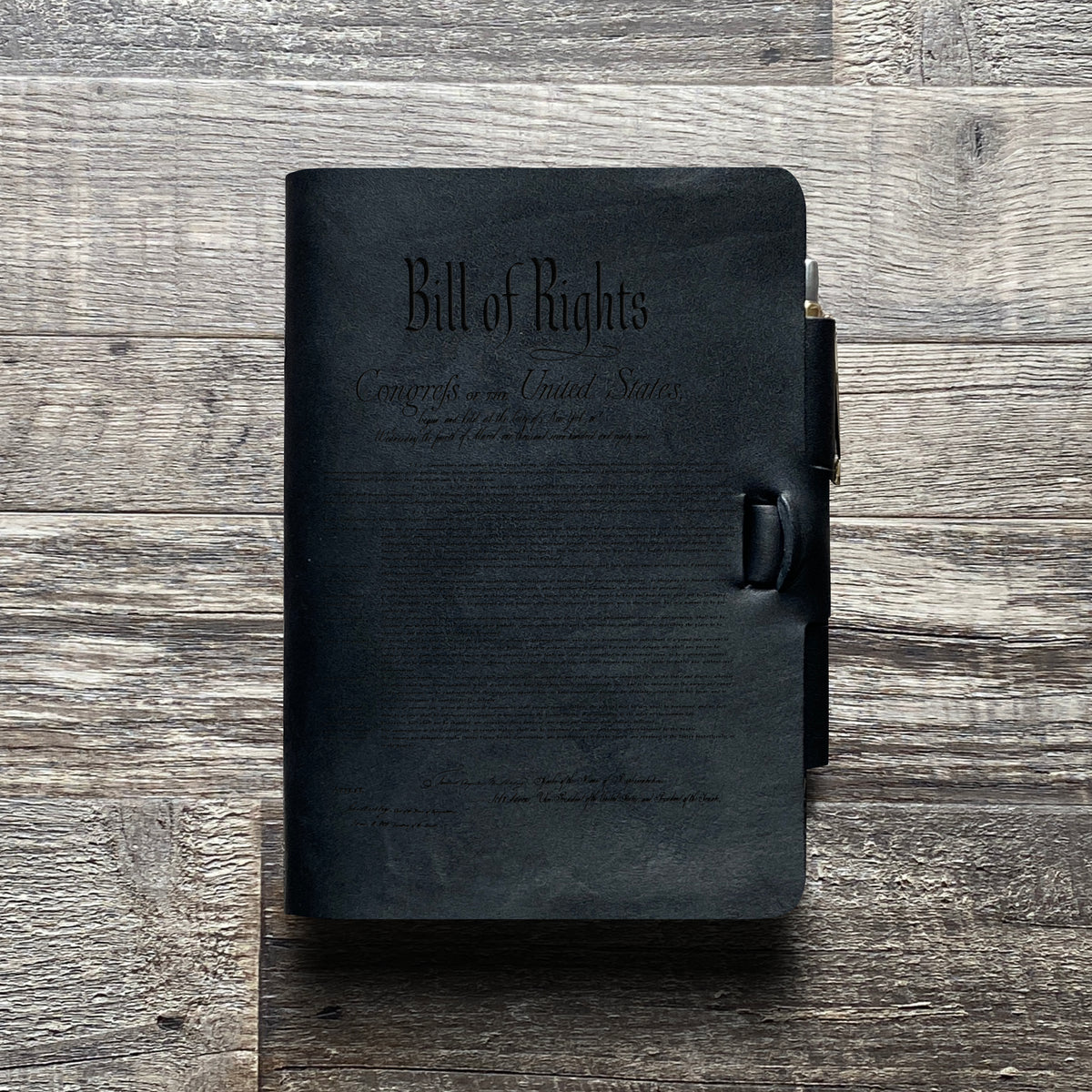 Constitution - Engraving Design - Refillable Leather Journals