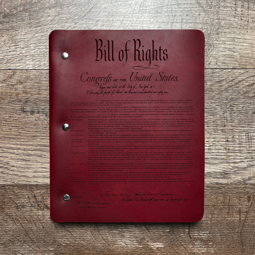 Constitution - Pre-Engraved - Refillable Leather Binders