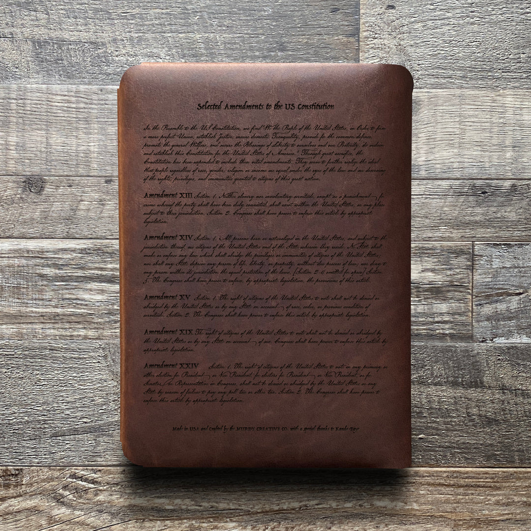 Constitution - Pre-Engraved - Refillable Leather Folios
