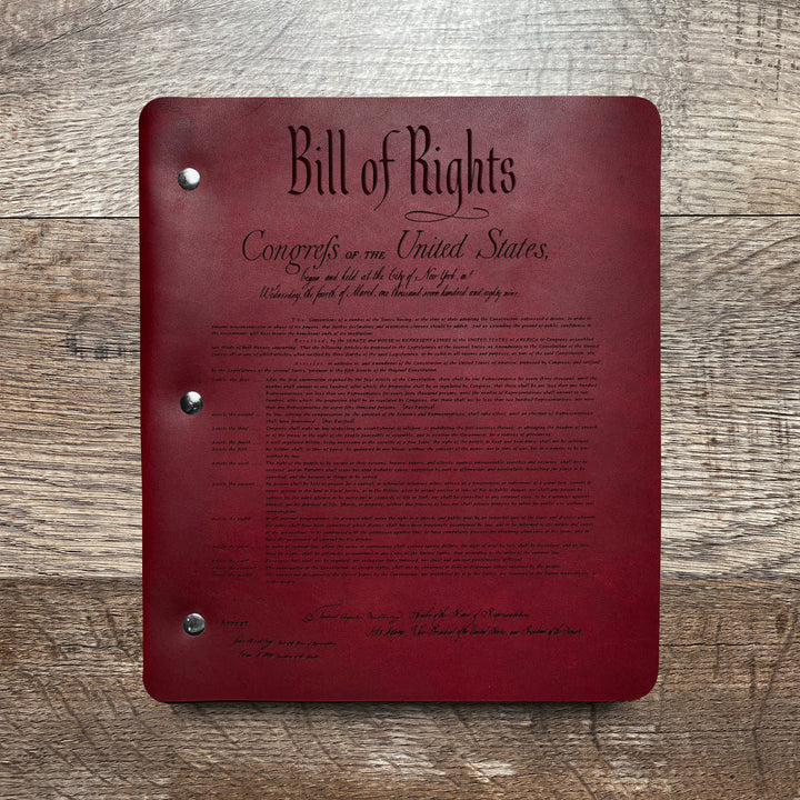 Constitution - Pre-Engraved - Refillable Leather Binders