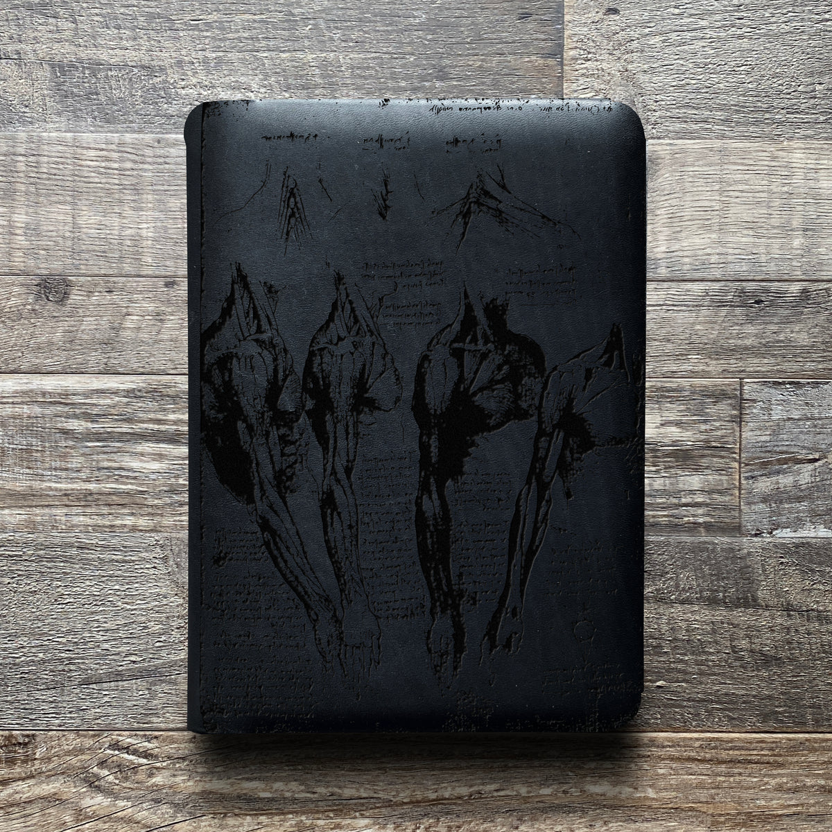 Da Vinci - Anatomy - Engraving Design - Refillable Leather Folios