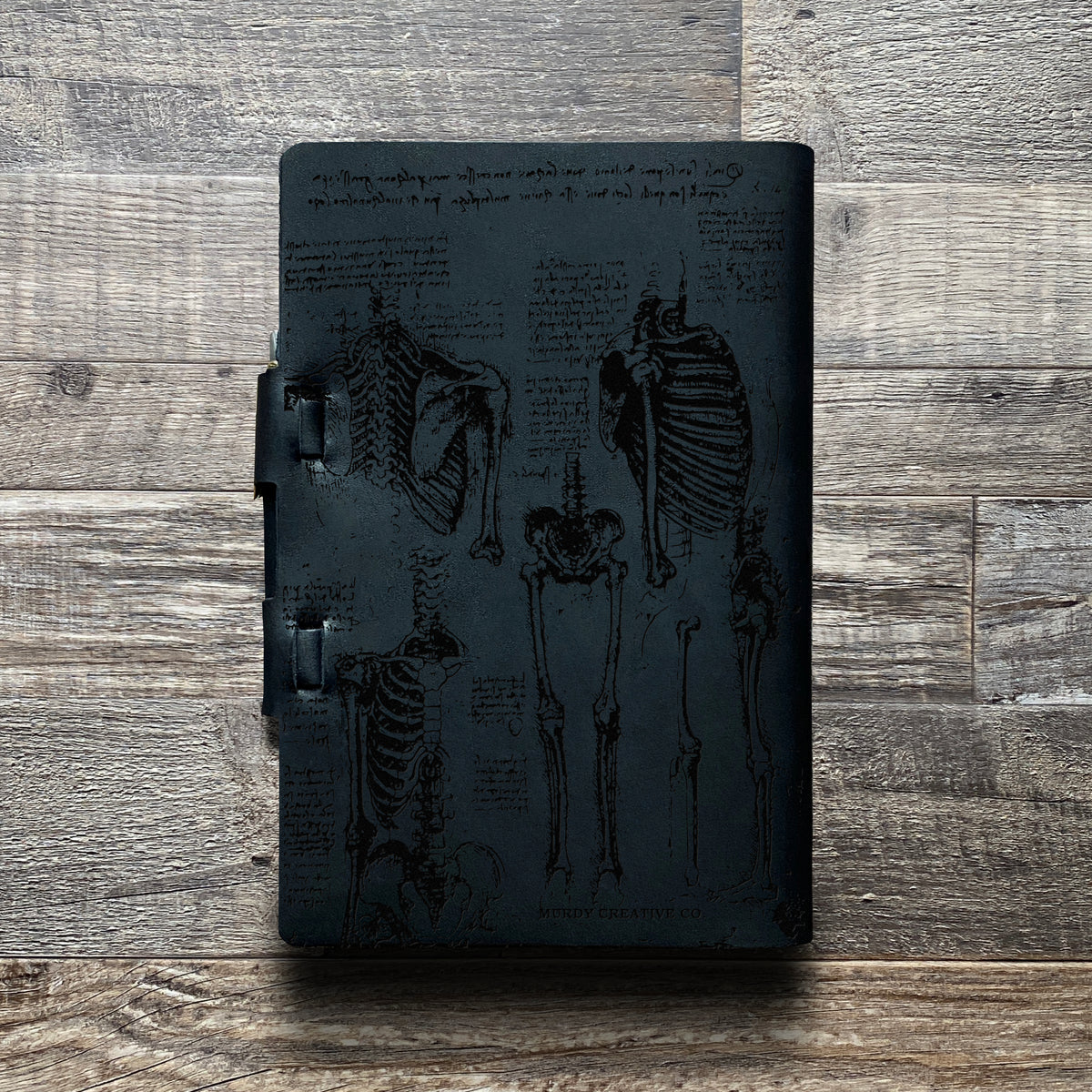 Da Vinci - Anatomy - Engraving Design - Refillable Leather Journals