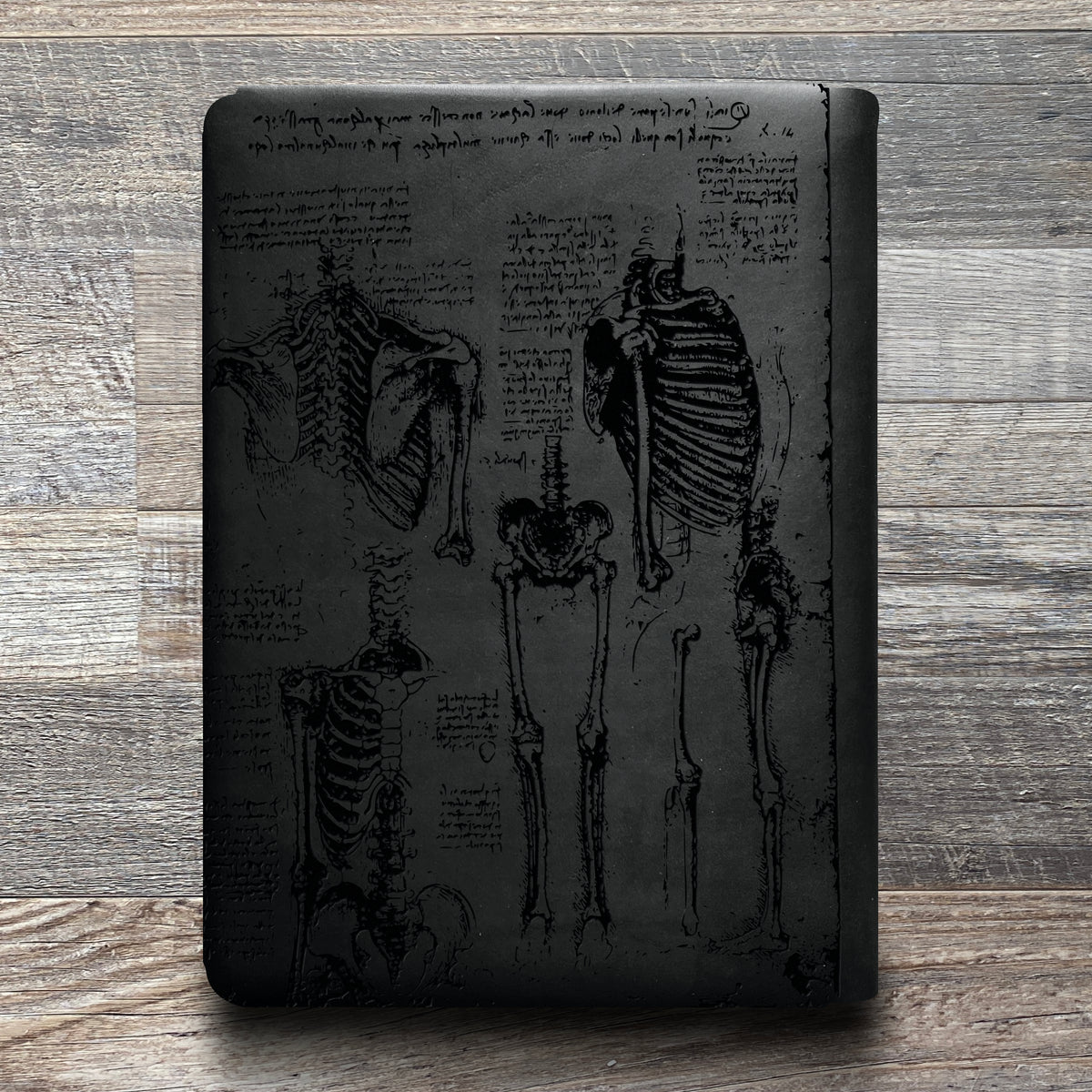 Da Vinci - Anatomy - Engraving Design - Refillable Leather Folios