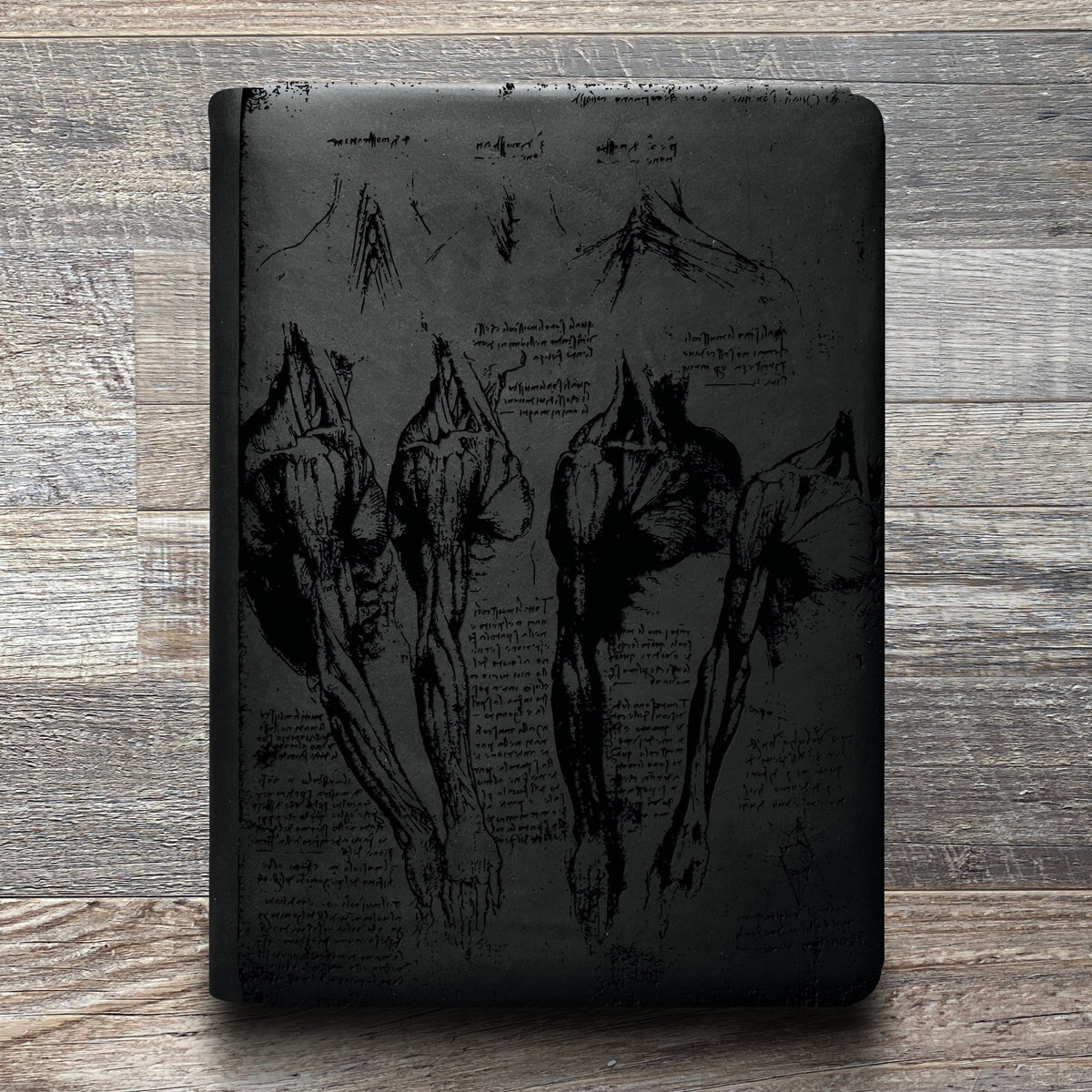 Da Vinci - Anatomy - Engraving Design - Refillable Leather Folios