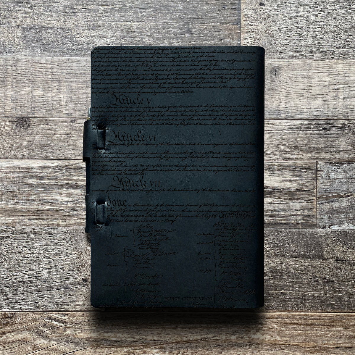 Founding Fathers - Engraving Design - Refillable Leather Journals