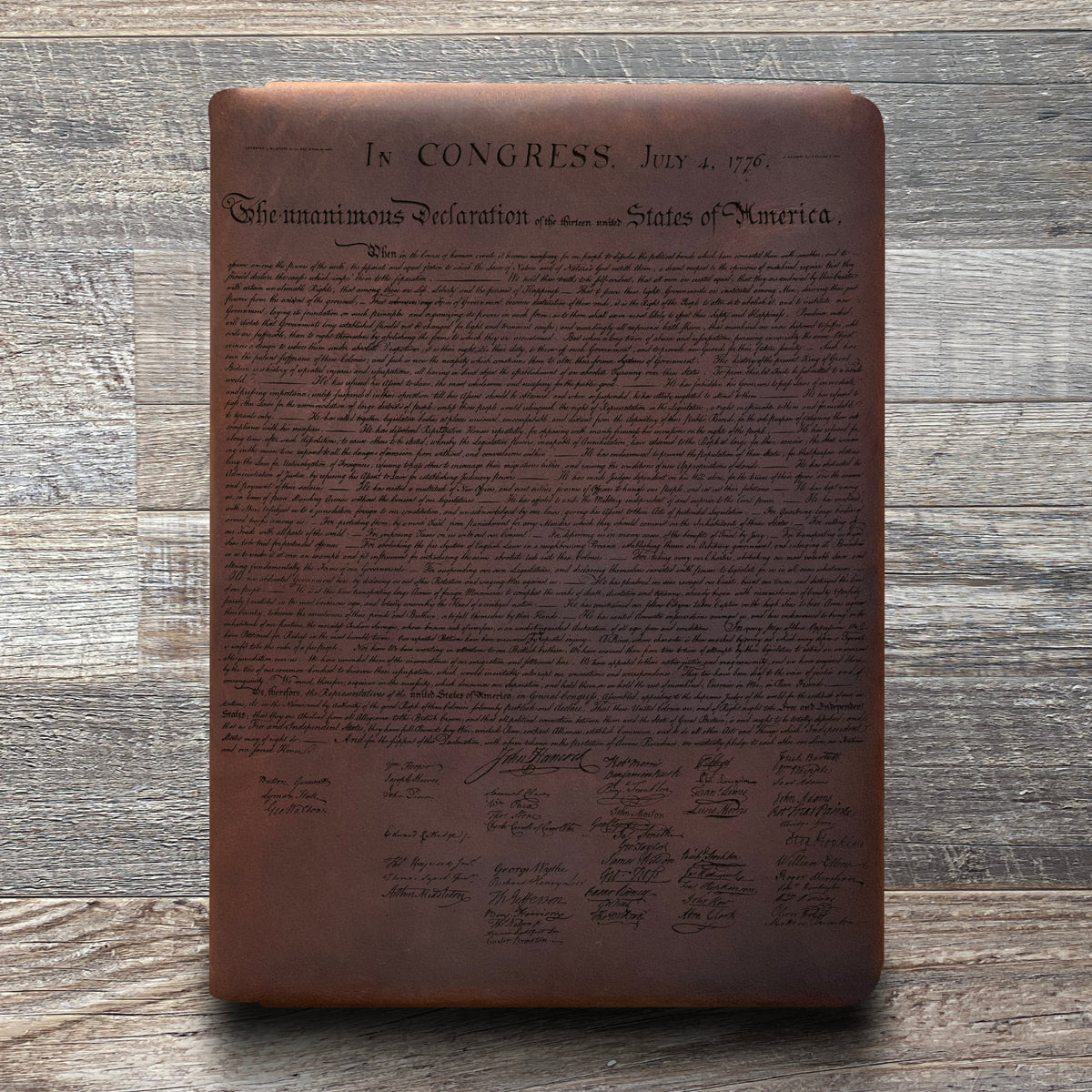 Founding Fathers - Engraving Design - Refillable Leather Folios