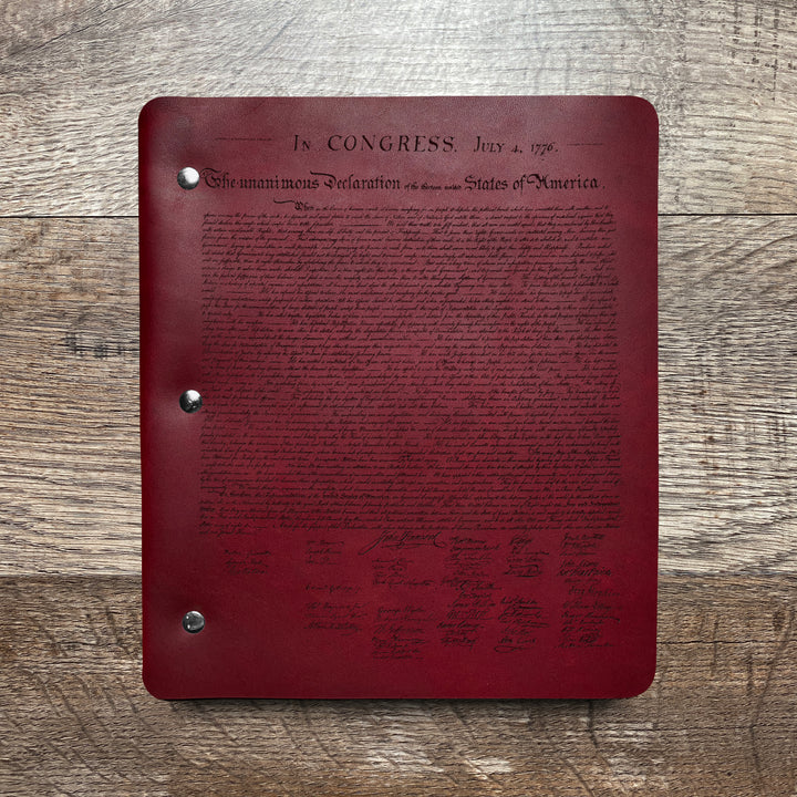 Founding Fathers - Pre-Engraved - Refillable Leather Binders