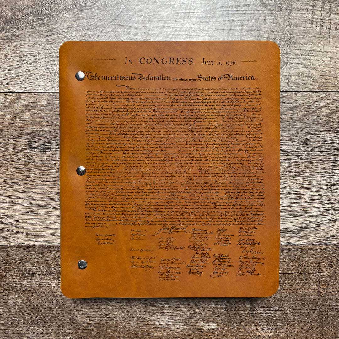 Founding Fathers - Pre-Engraved - Refillable Leather Binders