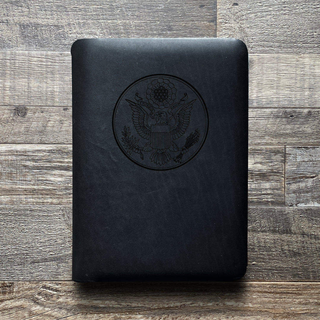 Great Seal - Large - Pre-Engraved - Refillable Leather Folios