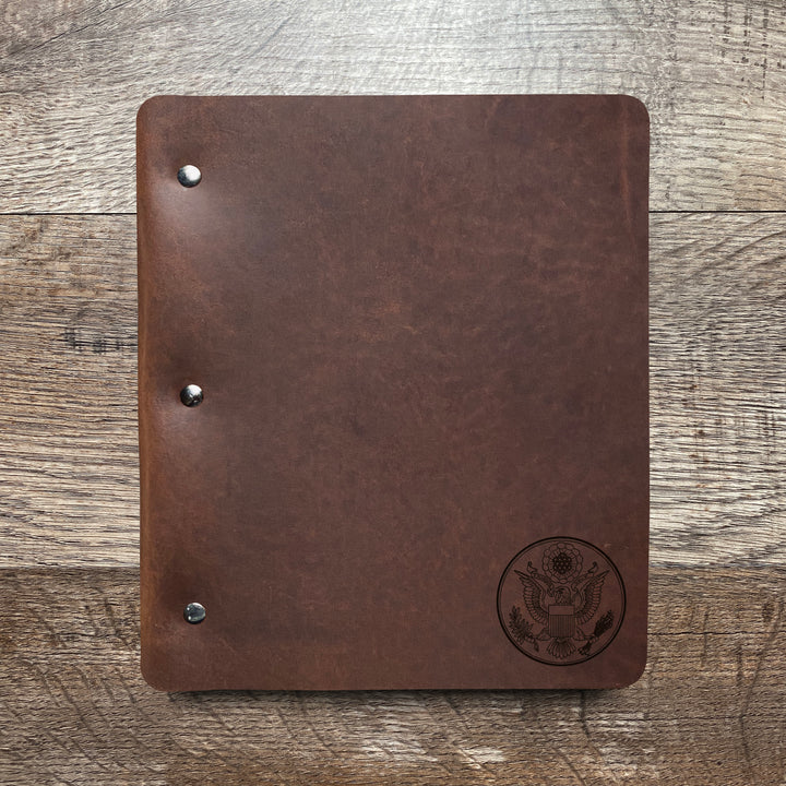 Great Seal - Small - Pre-Engraved - Refillable Leather Binders