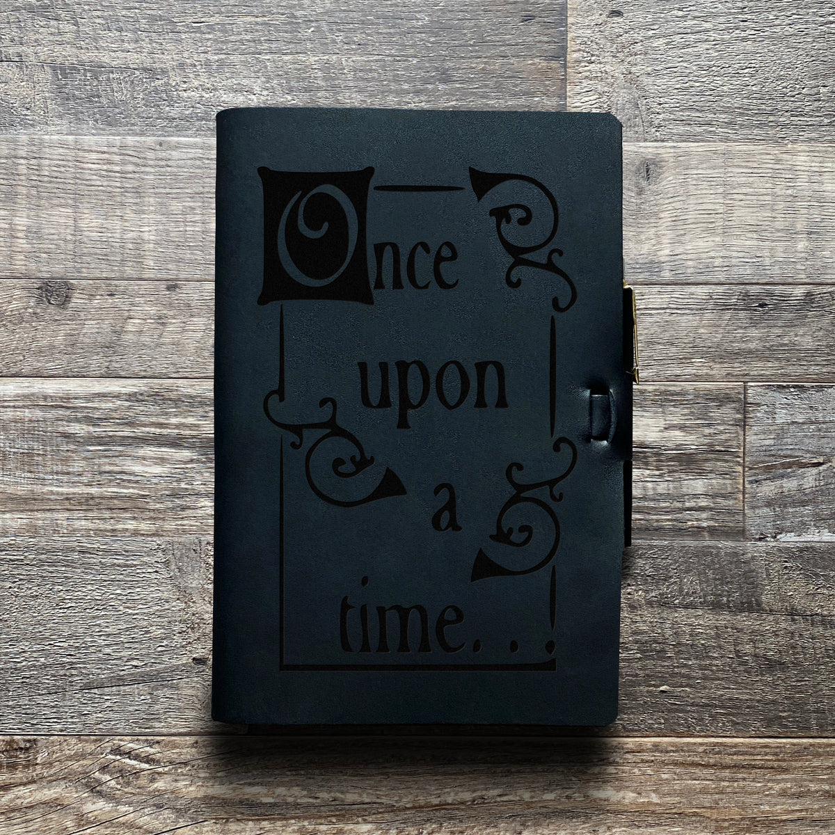 Once Upon a Time - Engraving Design - Refillable Leather Journals