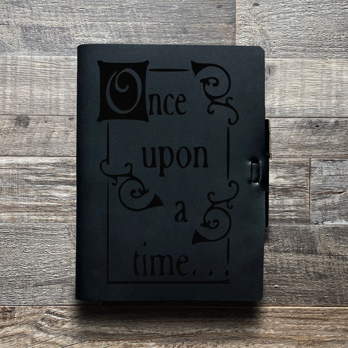 Once Upon a Time - Engraving Design - Refillable Leather Journals