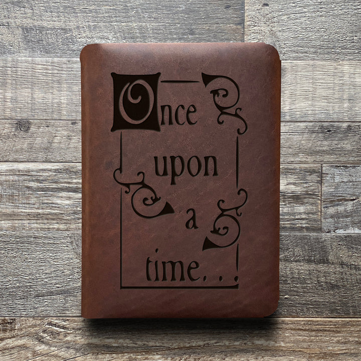 Once Upon A Time - Pre-Engraved - Refillable Leather Folios