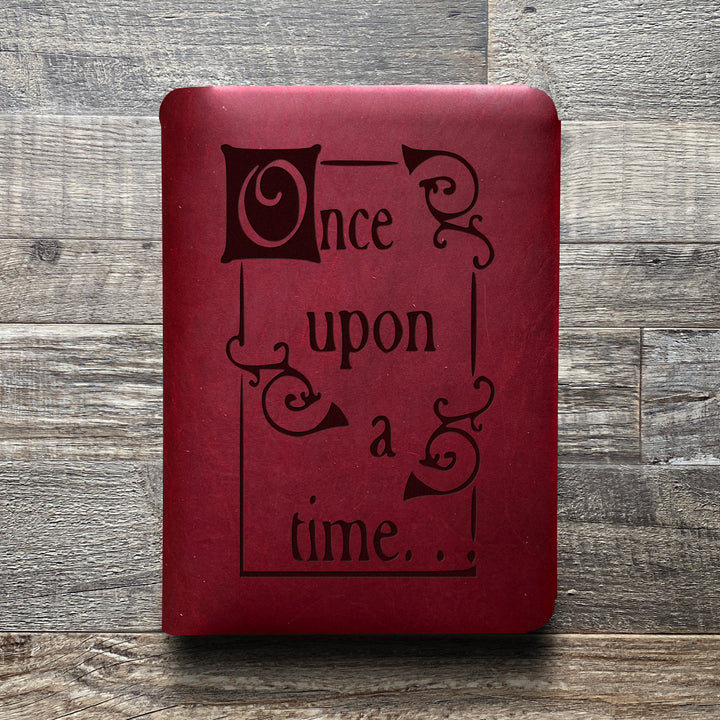 Once Upon A Time - Pre-Engraved - Refillable Leather Folios