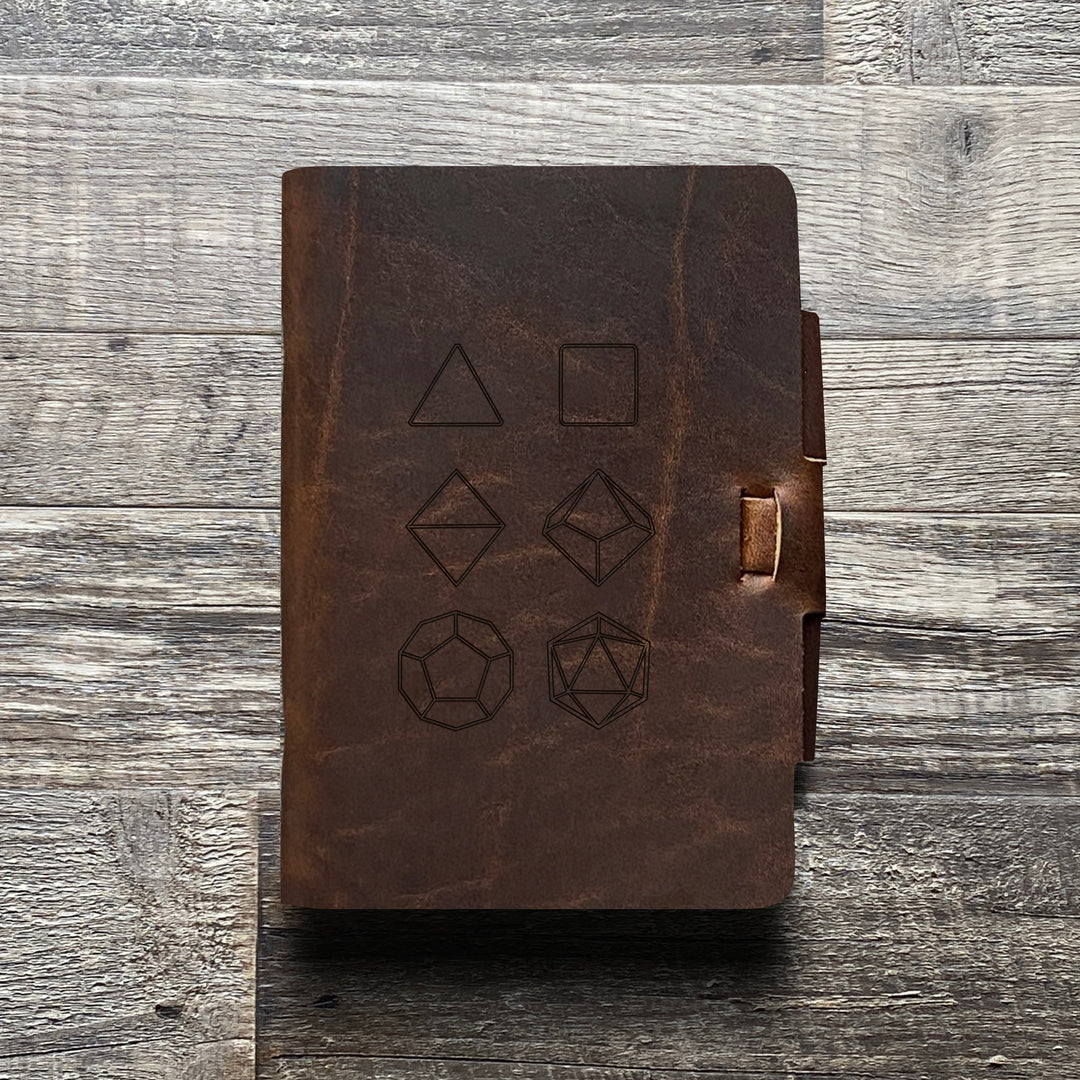 Seven Set - Pre-Engraved - Refillable Leather Journals