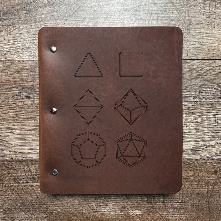 Seven Set - Pre-Engraved - Refillable Leather Binders